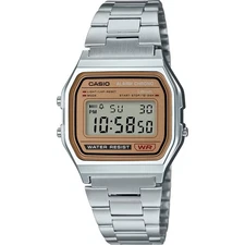CASIO Vintage Casual Classic Digital Gold Bracelet Watch (A158WEA-9)