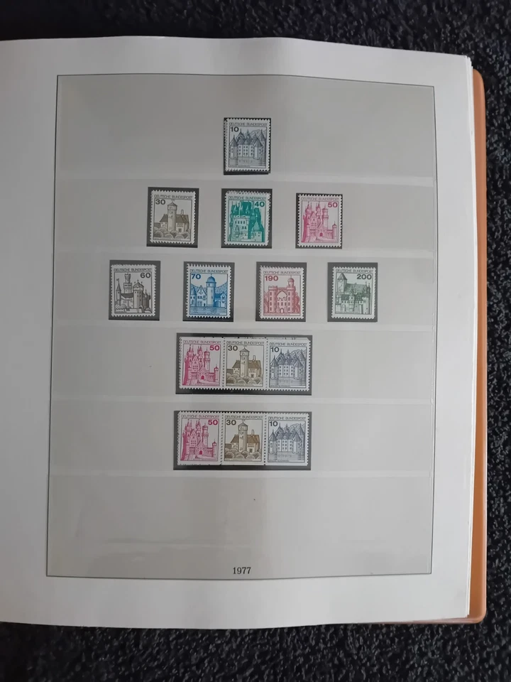 W Germany 1977-1987 MNH & used stamps in album appears 98% complete - Image 2 of 4