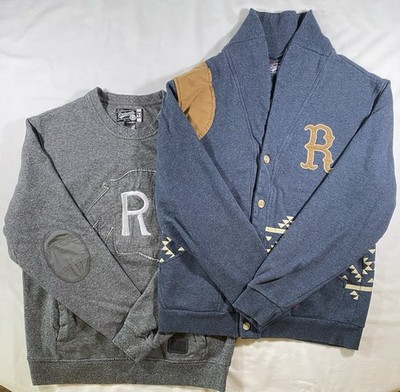Rocksmith Bundle Men L Sweatshirt Cardigan Urban Streetwear R Logo Patch NYC