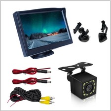 5" Monitor Backup Camera Car Rear View HD Parking System Night Vision