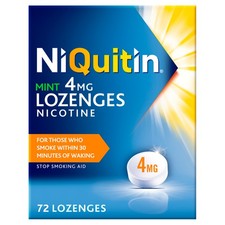 Niquitin Mint Lozenge 4mg 72 Lozenges Stop Smoking Nicotine Replacement