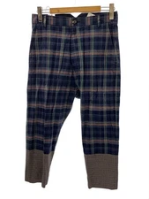 Mens Vivienne Westwood Vivienne Westwood Sarouel Pants 46 Cotton NVY Check S25KA