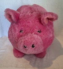 JUMBO Plush Piggy Bank Baby Pink Pig Soft Huggable