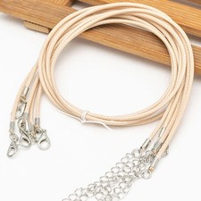 Durable Necklace Cord with Clasp for Jewelry Making Assorted Color Wax Rope