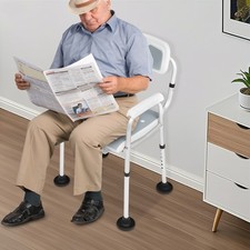 Duschstuhl Für Senioren Duschstühle Toilettenstuhl Höhenverstellbarer 150kg