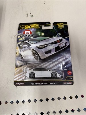 Hot Wheels 2025 Premium Ronin Run II '07 Honda Civic Type R White