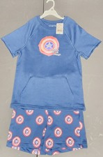 Marvel Boys Captain America 2-pc. Short Set, Size 9/10