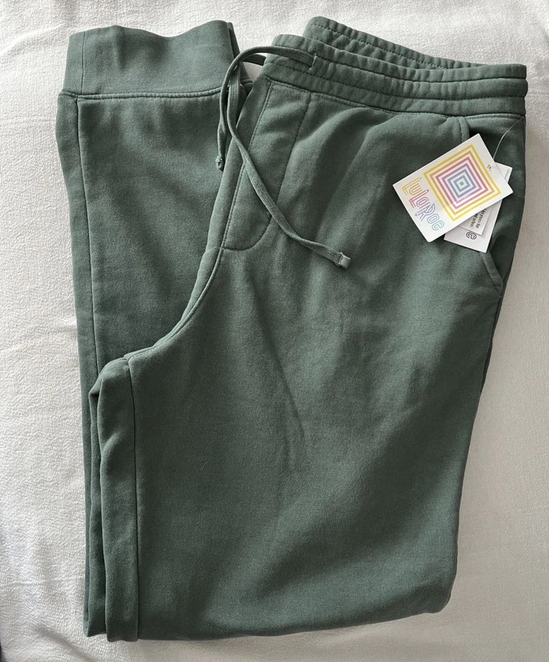 NUEVO CON ETIQUETAS - LuLaRoe - Boyfriend Joggers - Verde - Grande Foto 3 de 4