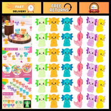 100 Pcs Mini Axolotl Resin Charms - Tiny Animal Figurines for DIY Decor, Aquariu