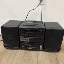 VTG MAGNAVOX AZ9855 CD Cassette Stereo Boombox AM/FM Radio WORKING