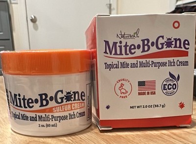 Mite-B-Gone 10% Sulfur Cream Relief from Mites, Insect Bites, Acne, Fungus