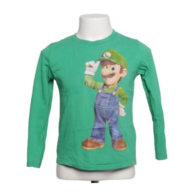H&M, Langarmshirt, Größe: 110/116, Grün/Mehrfarbig, Baumwolle, Print #tuc