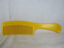 Vintage Goody Hair Comb Yellow Unbreakable Super 1980s 8.5"