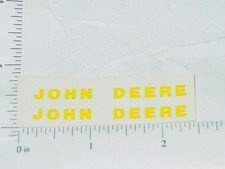 Pair John Deere Yellow Block Name Stickers JD-801