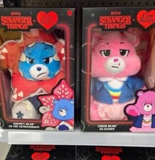 Netflix CARE BEARS x Stranger Things Cheer ELEVEN Grumpy DEMOGORGON 12" Plush