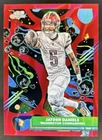 2025 Topps Cosmic Chrome Jayden Daniels Red Flare Refractor #/5 Commanders