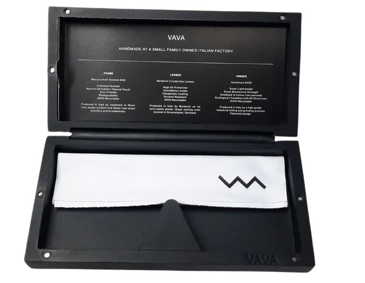 NWT Vava BL0033-CRISBL-Mat BLK SIL Crystal Blue Matte/Black/Silver / Sunglasses BL0003 | VAVA eyewear main image 3