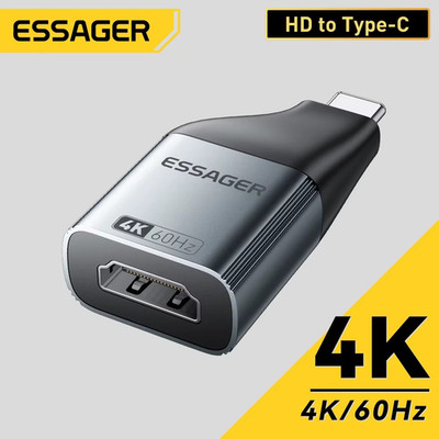 USB Type-C to HDMI-Compatible DP VGA Mini DP Adapter   4K