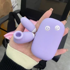 2in1 Sucking Vibrator Clit Sucker Nipple G-Spot Stimulator Women Female Sex Toys