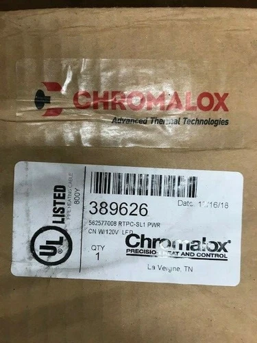 NEW CHROMALOX HEAT TAPE POWER TERMINATION ENCLOSURE WITH INDICATOR LIGHT 389626