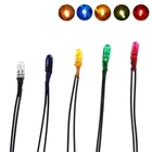 100pcs Pre-Wired 3mm 12V Grain of Wheat Bulbs Red Yellow Blue Green White Mixed