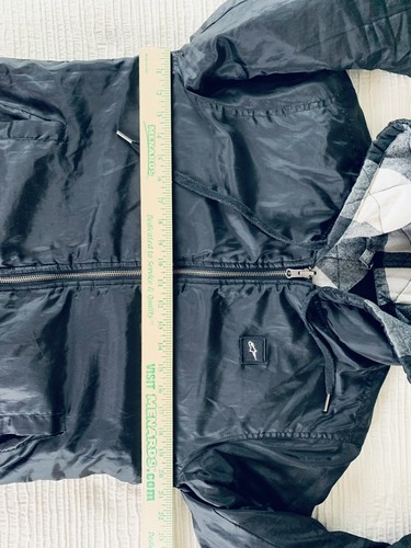 Vintage ALPINESTARS Women Small Jacket Reversible Quilted Plaid Zip Hood Winter - Picture 17 of 19