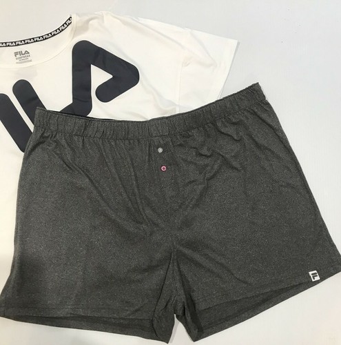 Fila Lounge Set Plus Size Knit Women's Pajamas Comfort Top & Shorts 2X - Picture 3 of 4