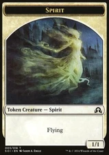 MTG Magic the Gathering Token - Spirit (3/355) Shadows over Innistrad LP