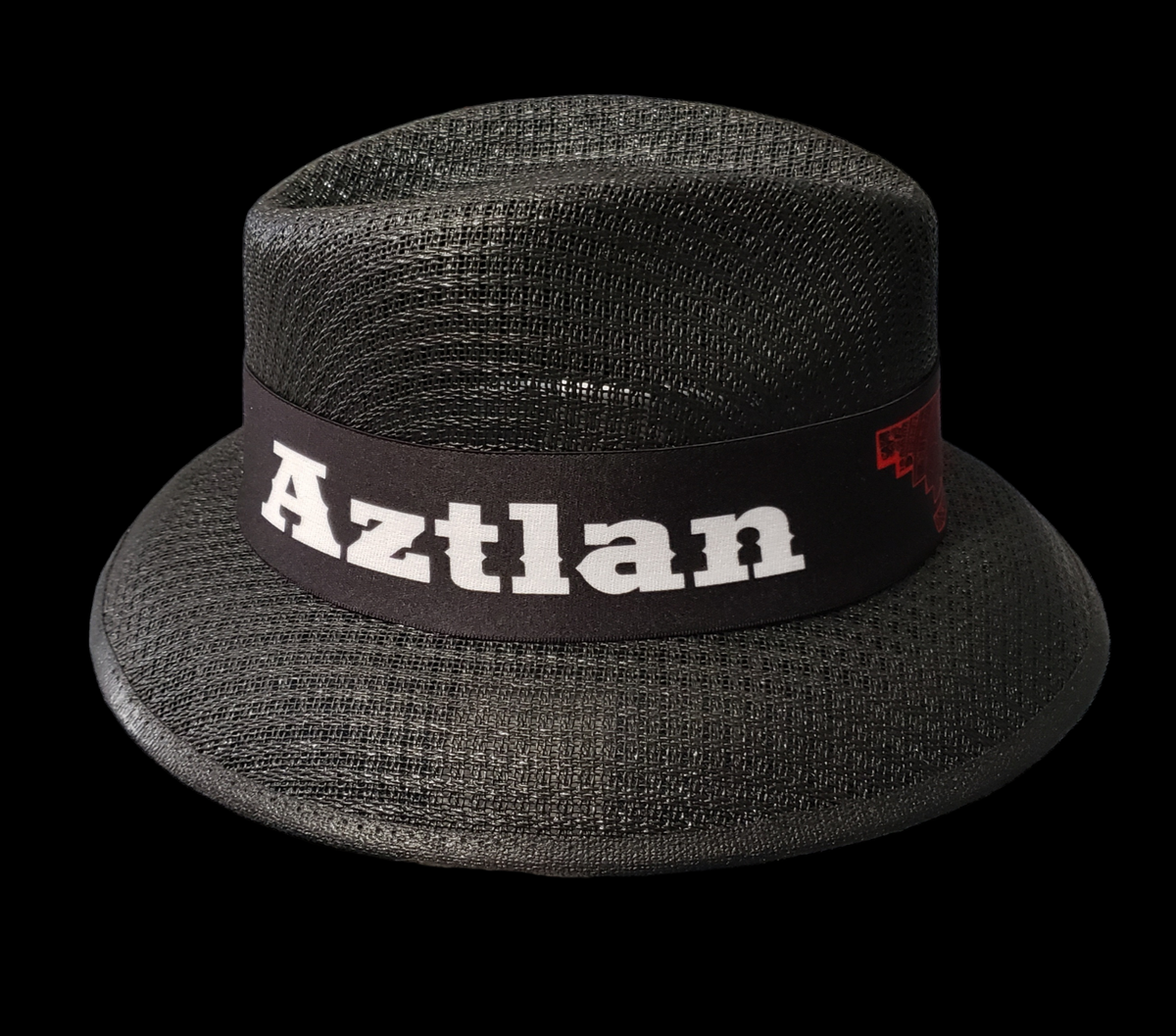Men's Summit Bone Viejo Lowrider Hat - Cotton Fedora With Rooster Feather - White/Black