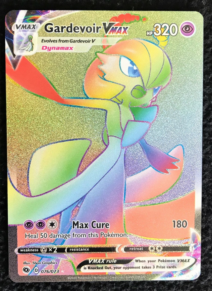 Pokemon Card Gardevoir VMAX Hyper Rainbow Rare 076/073 Pokemon Card Gardevoir VMAX Hyper Rainbow Rare 076/073