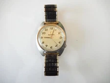 Vintage Bulova Accutron Tuning Fork 218 Stainless Steel  Mens Date Watch 1974