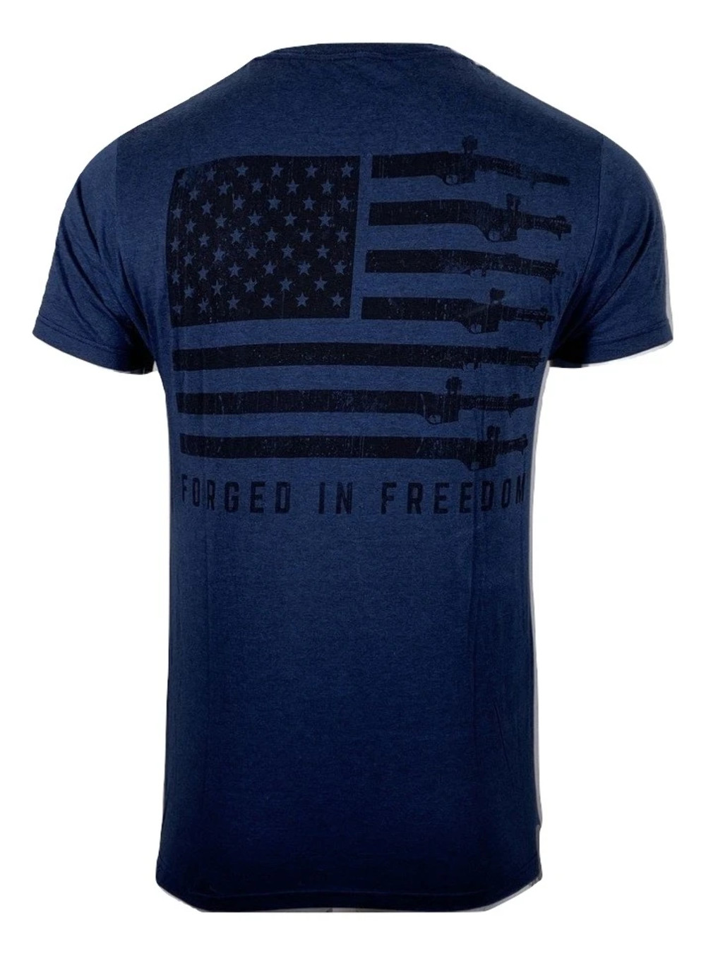 Howitzer 'Defend Freedom' Men's T-Shirt - Military Grunt Style, Premium Soft Tee, Supports Veterans & First Responders