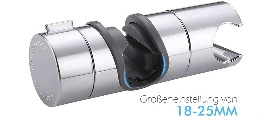 ALAKS Handbrause Halterung 19-25mm Brausehalter Duschkopfhalter Wandhalterung - Bild 3 von 4