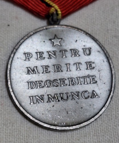 Certificate & medal LABOR awarded in 1965 -communist Romanian People's Republic - Picture 9 of 14