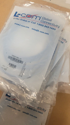 Lot of 18 L-COM TRD815BL-10 RJ45 Ethernet Patch Cable Cat5e Blue NEW 10FT