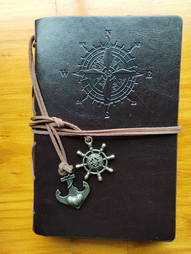 Diario Temático Náutico Imitación Cuero, Marrón, Nuevo Sin Etiquetas, Cuaderno, Diario - Imagen 6 de 6