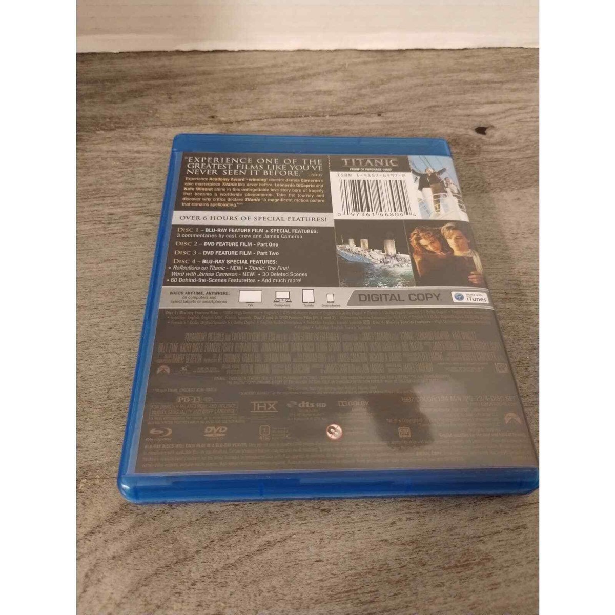 Titanic (Four-Disc Combo: Blu-ray / DVD / Digital Copy) | eBay