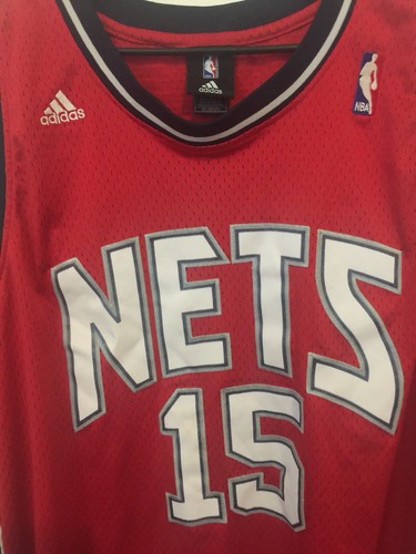 mens nba new jersey nets vince carter 15 adidas sewn embroidery