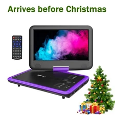 ieGeek Portable DVD Player with HD Swivel Screen Region Free Remote Control Gift