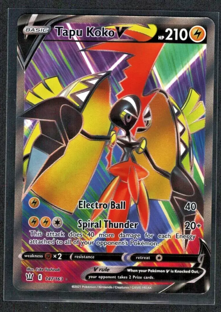 Japanese Tapu Koko V Secret Rare Single Strike Master 072/070