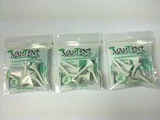 Martini 2'' Golf Tees, WHITE 6-TEES IN BAG 3-BAG SPECIAL ,