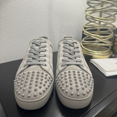 Christian Louboutin Louis Junior Spikes Orlato Gray 46 | eBay