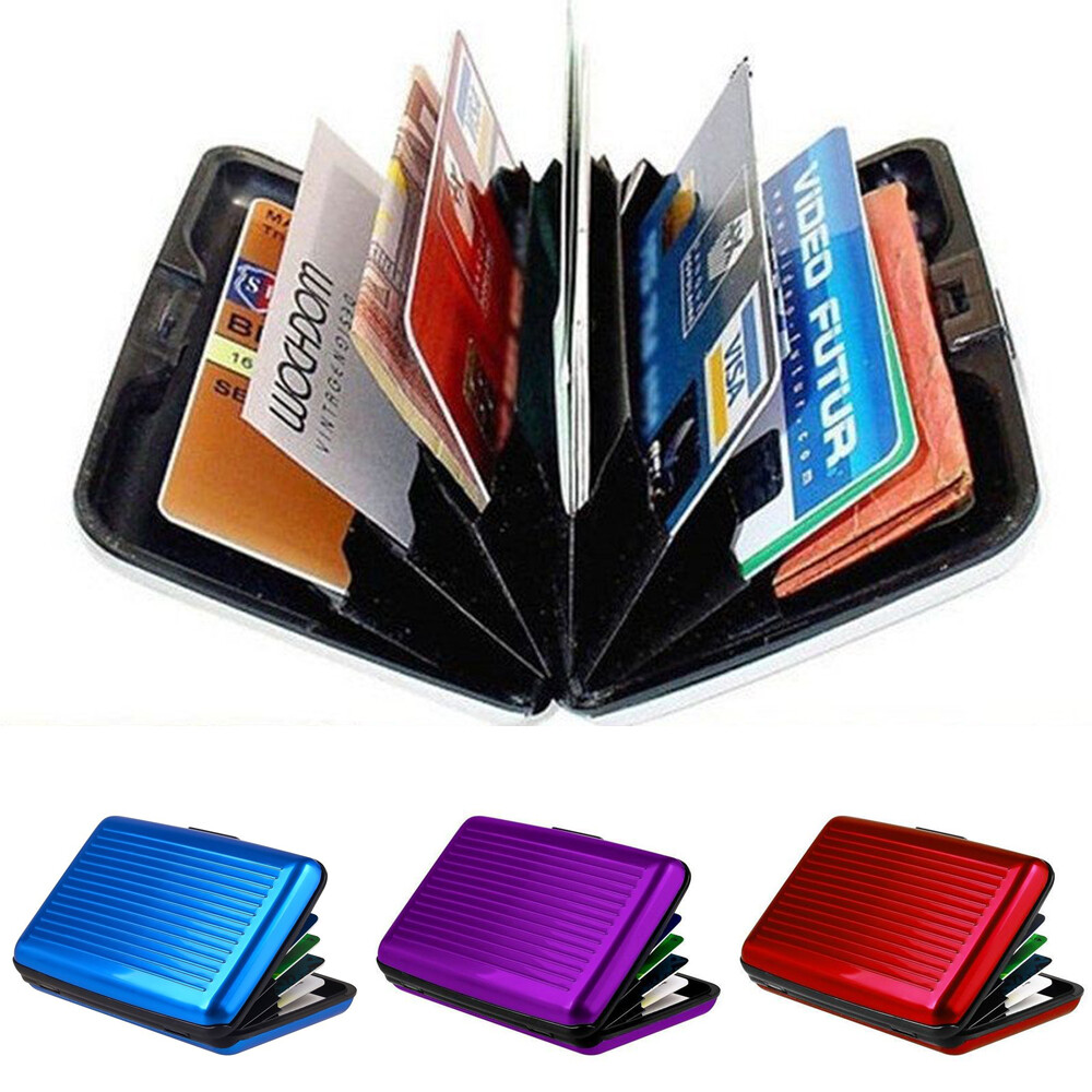 Waterproof Case Box Business ID Credit Card Wallet Holder Aluminum