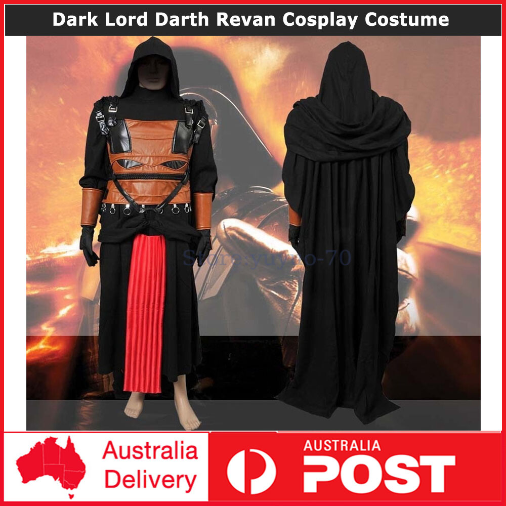 Star Wars Uniform Sith Dark Lord Darth Revan Cosplay Costume Completed Outfit