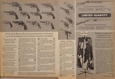 Anuncio impreso de revólveres Colt & Smith & Wesson 357 Magnum 38 Special MKIII Python