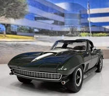 Danbury Mint 1967 Corvette FSO Coupe Goodwood Green 1:24 RARE Box* paper *