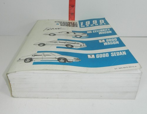 1990 Chevrolet/Pontiac A Carline Factory Shop Service Manual Celebrity/6000 Wagn - Picture 5 of 8