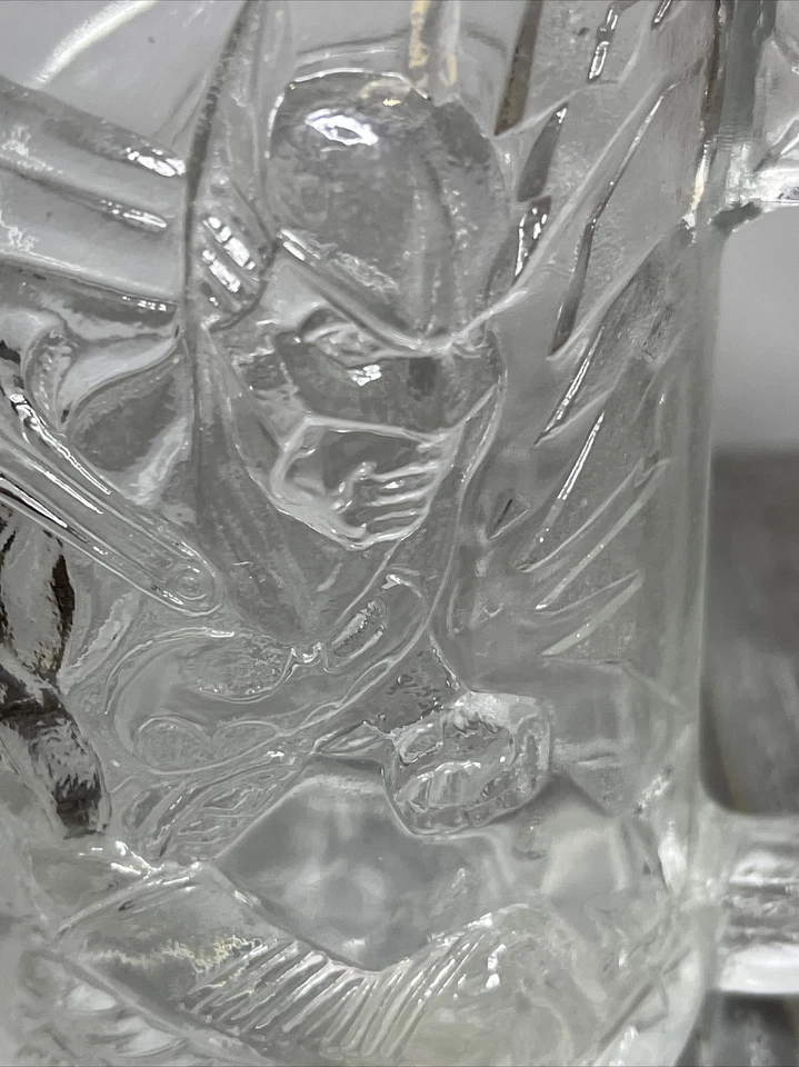 Batman Forever McDonalds Vintage 1995 Glass Mug Made in France DC Comics - image 2 of 4