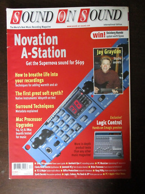 SOUND ON SOUND MAGAZINE NDECEMBER 2001 NOVATION A-STATION JAY GRAYDON STUDIO