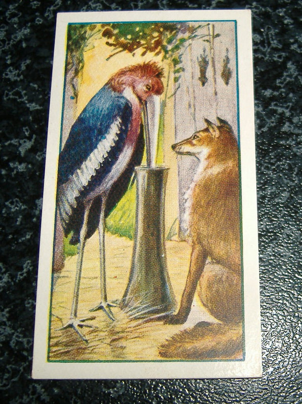 Gallaher - Aesops Fabeln (25er Serie) Nr1 - Der Fuchs und der Storch